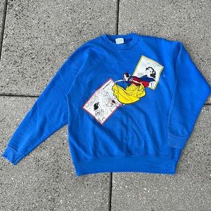 Vintage Disney Snowwhite Applique Sweatshirt